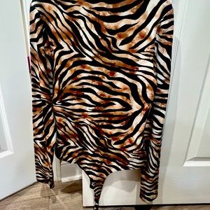 Zebra Print Body Suit